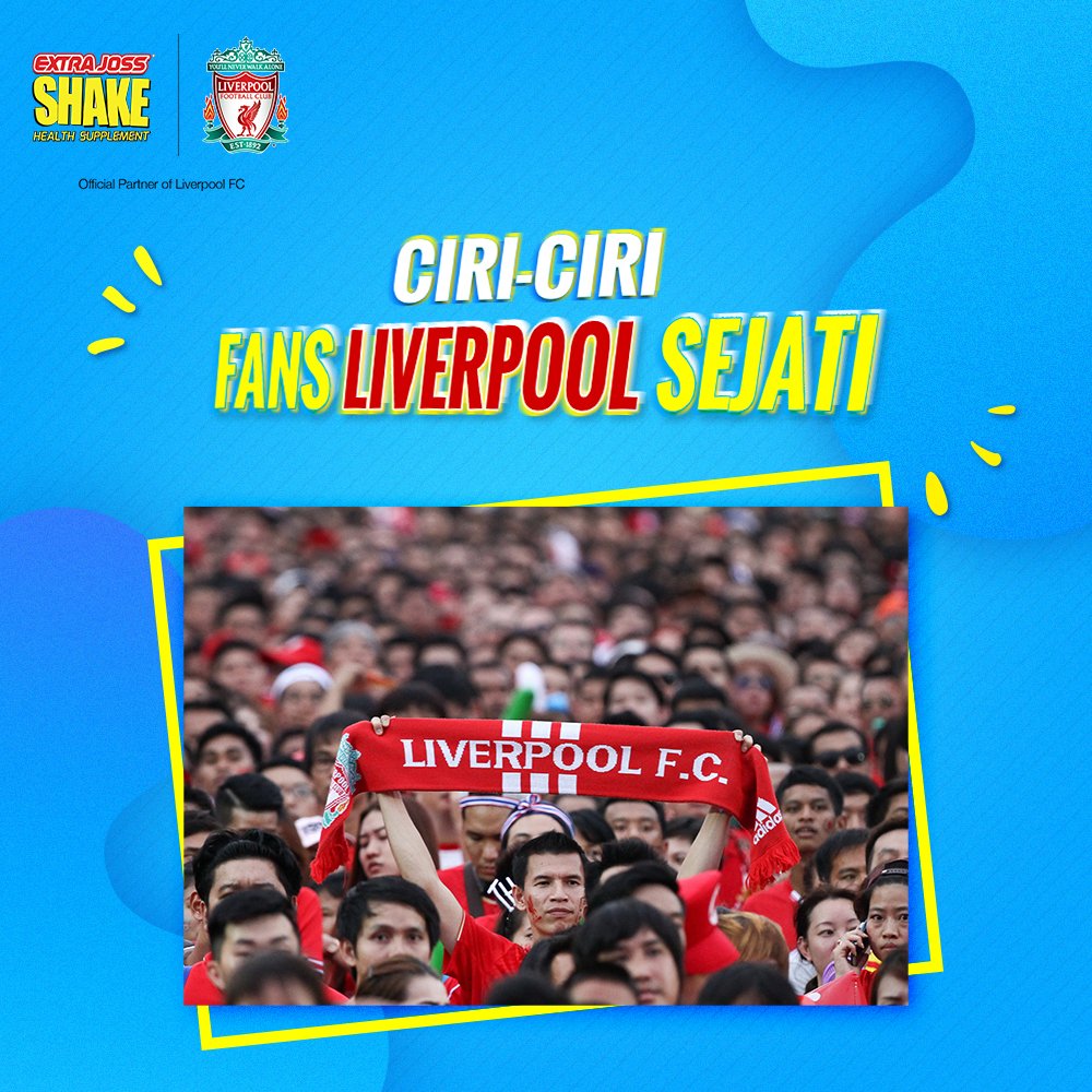 shakefinity's tweet image. Jangan ngaku fans Liverpool kalo lo belum punya ciri-ciri kaya gitu, guys! Menurut lo, karakteristik apa yang harus banget dimilikin Kopites? #Shakefinity #DontShakeAlone 
#kopitesindonesia #fansliverpool #anfield #liverpoolindonesia