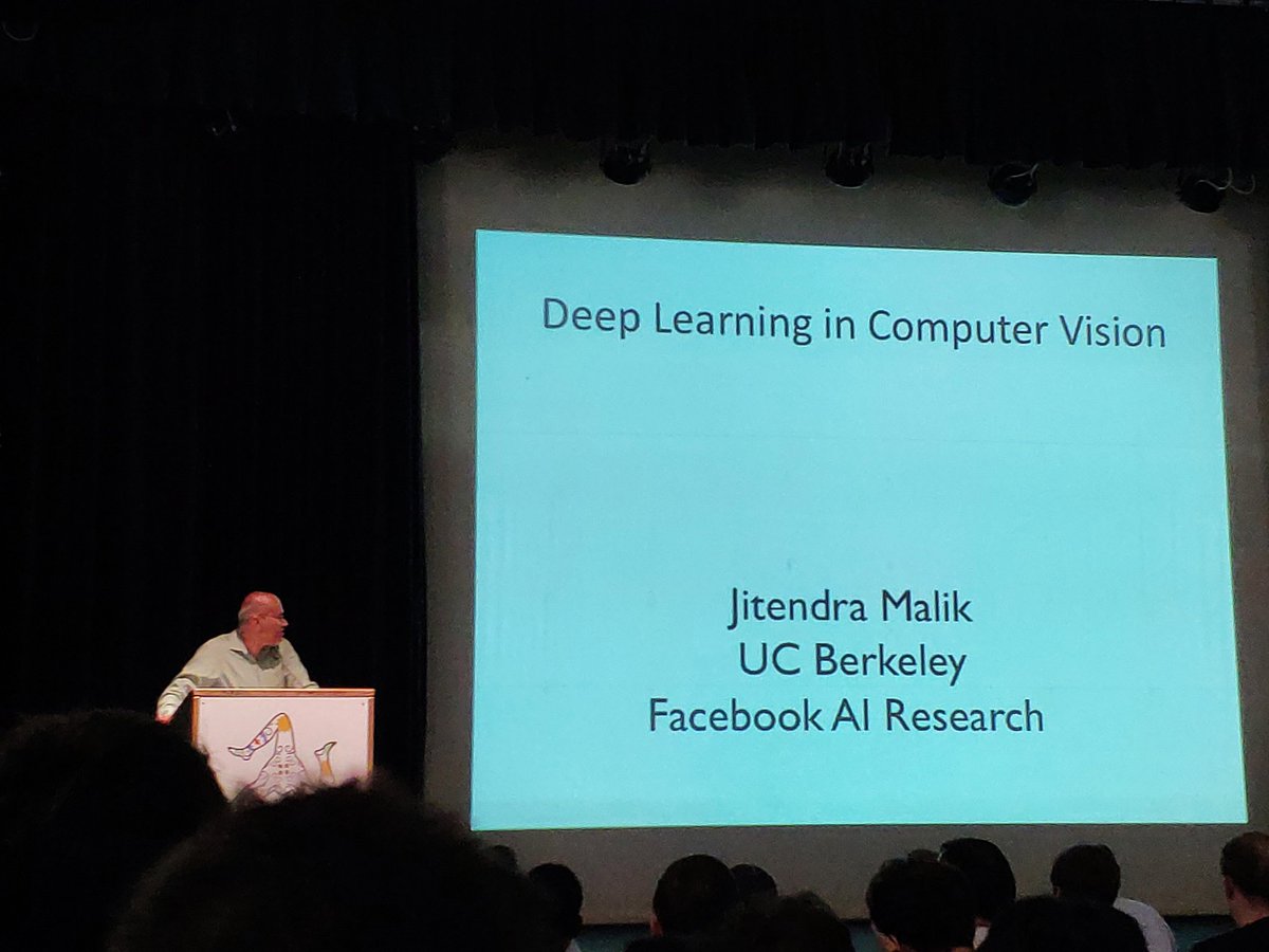 elliottszwu's tweet image. #icvss2019 Jitendra Malik gave a great talk @icvss covering the history of CV, with a substantial focus on unsupervised 3D. Our recent work recovers 3D from single images without even keypoints/masks, using the idea of shape from shading. Poster #72 on Tue
bit.ly/32da0v9