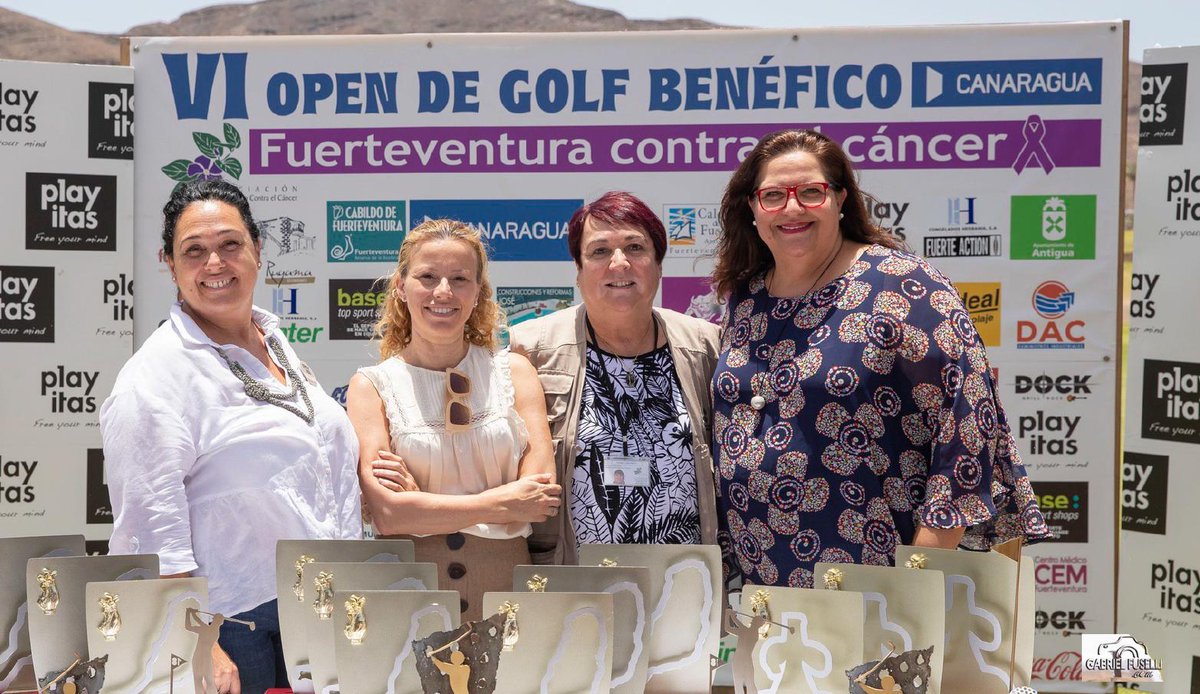 Canaragua's tweet photo. Este sábado disfrutamos del “VI Open de Golf benéfico #Canaragua #FUERTEVENTURA contra el cáncer” 🏌️‍♀️🏌️‍♂️ que organizó con gran éxito la Asociación contra el Cáncer de #Fuerteventura, y que volvió a tener una gran participación, y una magnífica acogida 🤗 https://t.co/xqCKXLRStT