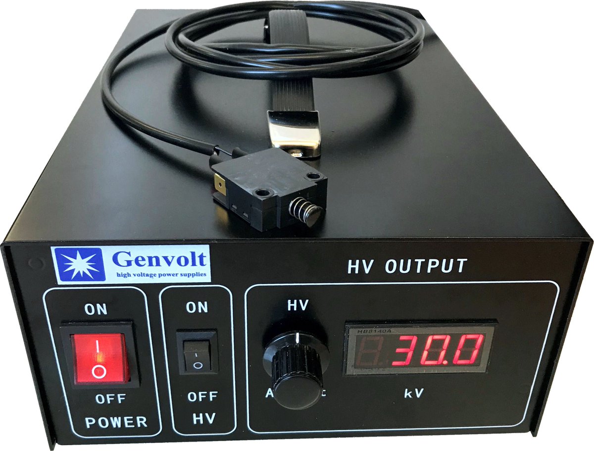 Genvolt's tweet photo. We've just added a new product to our range of variable high voltage power supplies. The popular 7xx30 series can now be ordered with a remote interlock switch! #powersupply #benchpower https://t.co/HStT1DjIgI