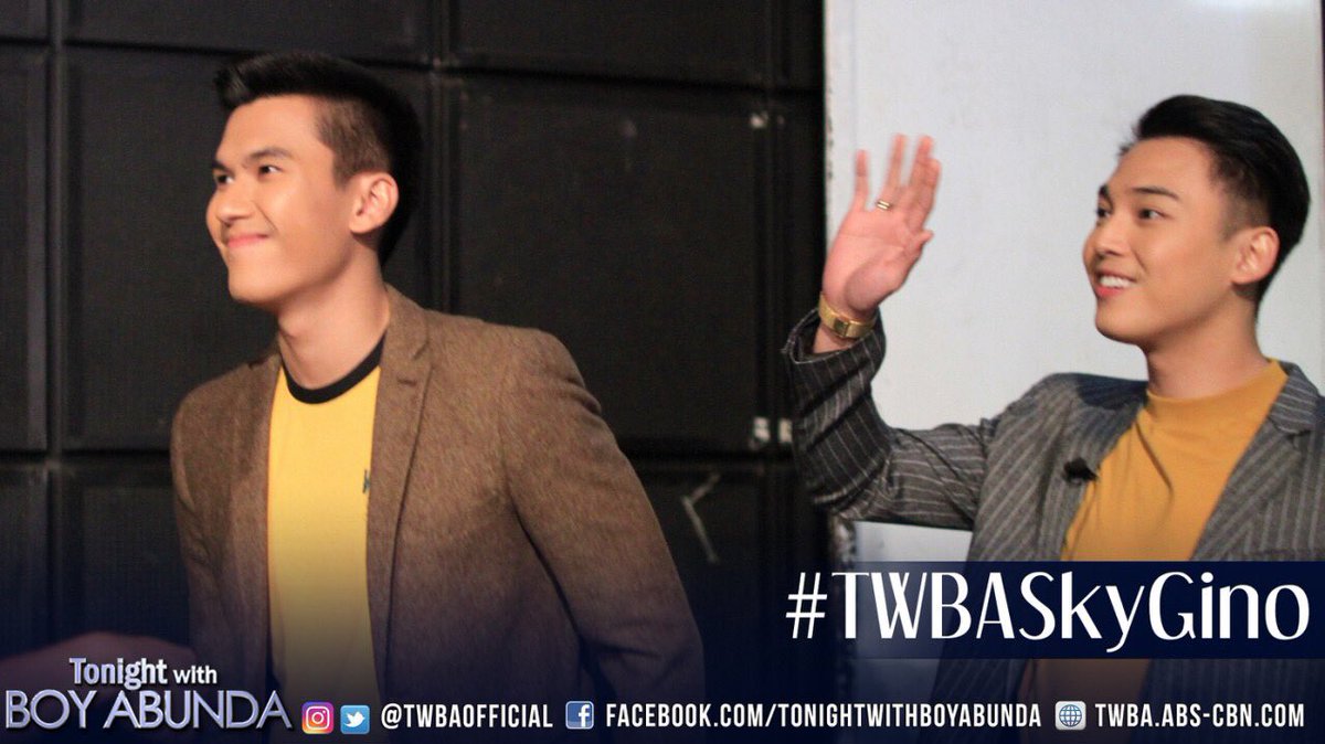 TWBAofficial's tweet photo. May dalawang Bae na magpapakilig sa atin tonight! 😍😍 Abangan ang Summa Cum Lau Bae ng Tarlac na si Sky Quizon at ang nagbabalik on the Hot Seat nasi Gino Roque! Mamaya na yan on TWBA! 😄 #TWBASkyGino https://t.co/hAaT0nE6kQ
