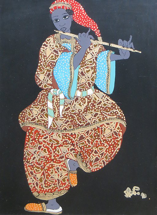 Mafricaines's tweet photo. Birahim Fall M’bida (Sénégal, 1949 – 2012)
"Musicien", 1989
Peinture Sous Verre, 32 x 24 cm
https://t.co/IVygx6LjEQ
#mbida #sousverre #fixesousverre #fixésousverre #suweer #flute #sistre #Artpopulaire #artsenegalais #senegal #dakar #artgallery #galeriedart #saly #salyportudal https://t.co/J9XkzcUTxs
