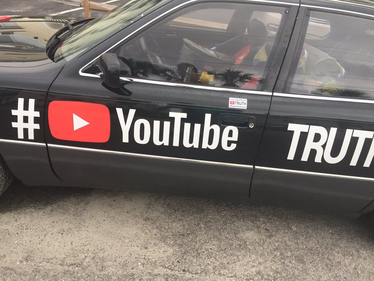 Jazio__'s tweet photo. I woke up to see the sea at dawn, and on my way I see a car that says #YouTubeTruth and I’m just baffled; might have to do some searching to fulfill my confusion... https://t.co/Ur3bsImg4B