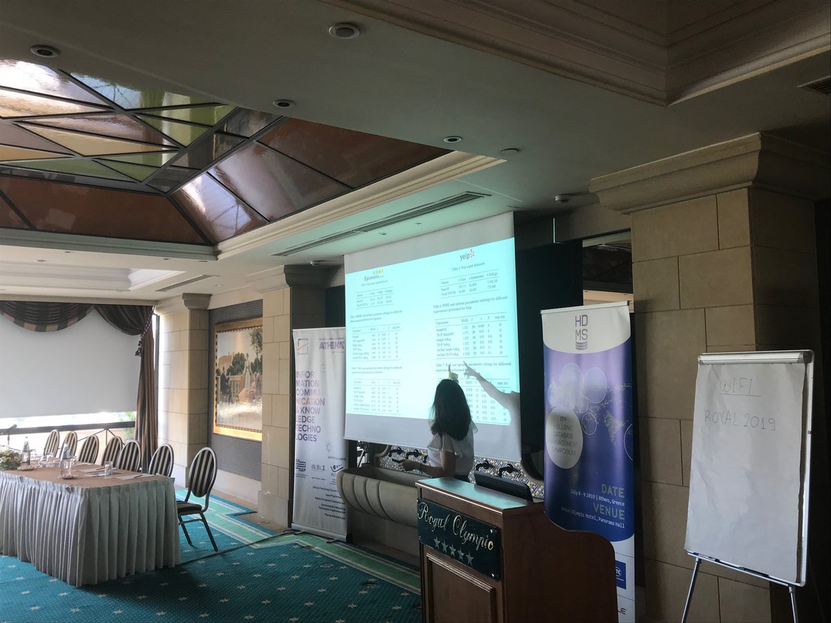 HdmSymposium's tweet photo. Session 1 &amp; 2 have just finished. The audience experienced four hours of amazing presentations on RDF, Recommendations and Data Preparation, Sytems, and Indexing while an interesting atmosphere in #data #management has been built-up. 

➡️More: https://t.co/2uBcxRh7oP.

#HDMS2019 https://t.co/WamRnuIRRE