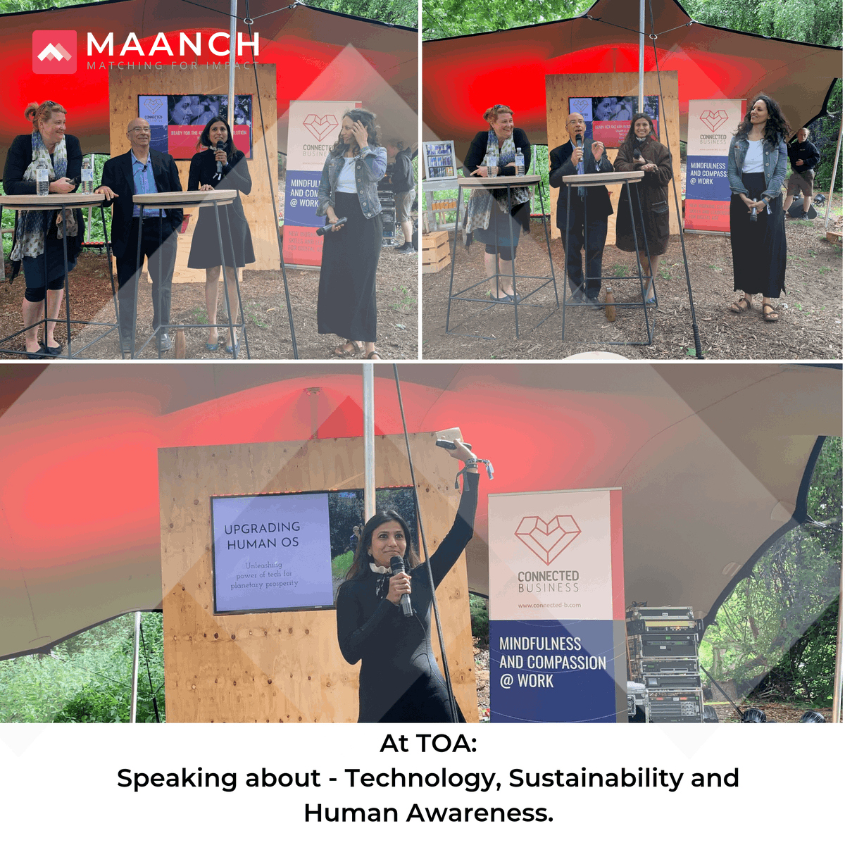 maanch_platform's tweet photo. TOA is Europe’s Leading Technology Festival. Darshita spoke about - Technology, Sustainability and Human Awareness.
#TOA2019 #Techopenair #Technology #Sustainability #Humanawareness #Toaberlin #Futureofwork #Drivingdigitalfuture https://t.co/01YE3ayVtI