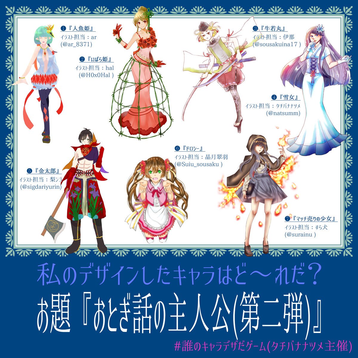 誰のキャラデザだゲーム2 Min T ミント