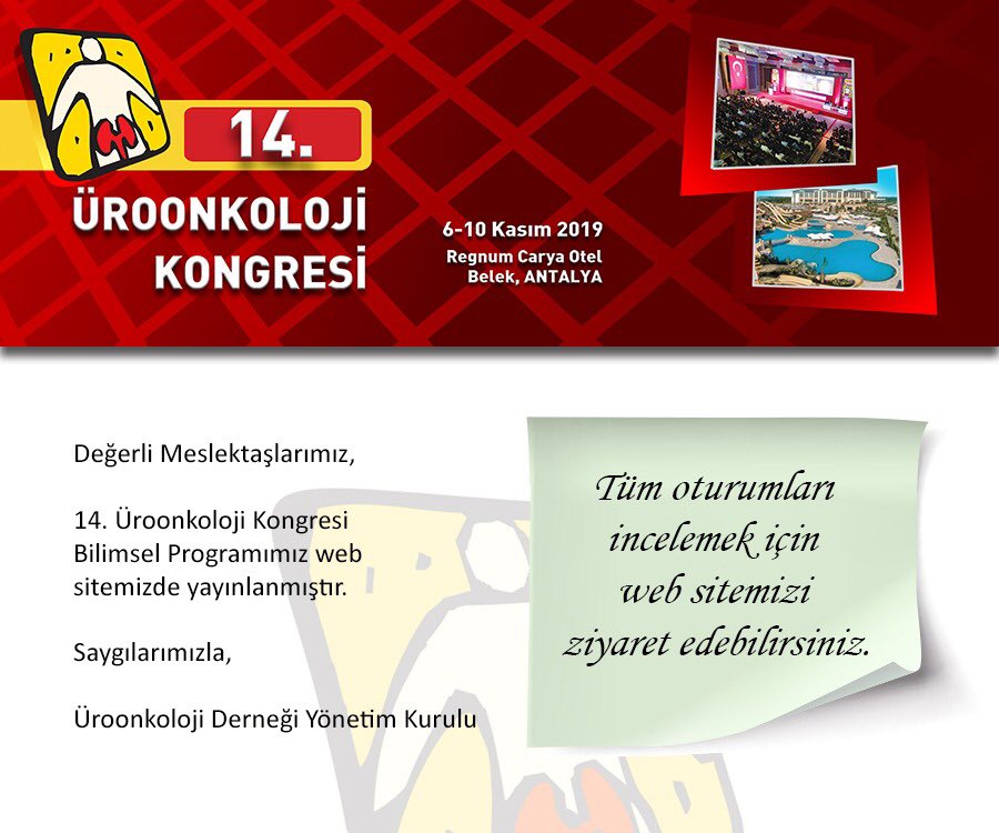 Uroonkoloji1999's tweet photo. Bilimsel programımız yayınlanmıştır. Tüm oturumları incelemek için web sitemizi ziyaret edebilirsiniz. 

https://t.co/izdJUrCLXm
#14ÜroonkolojiKongresi
#ÜroonkolojiKongresi
#Üroloji
#Üroonkoloji
#BilimselProgram https://t.co/TzGq7PZGPQ