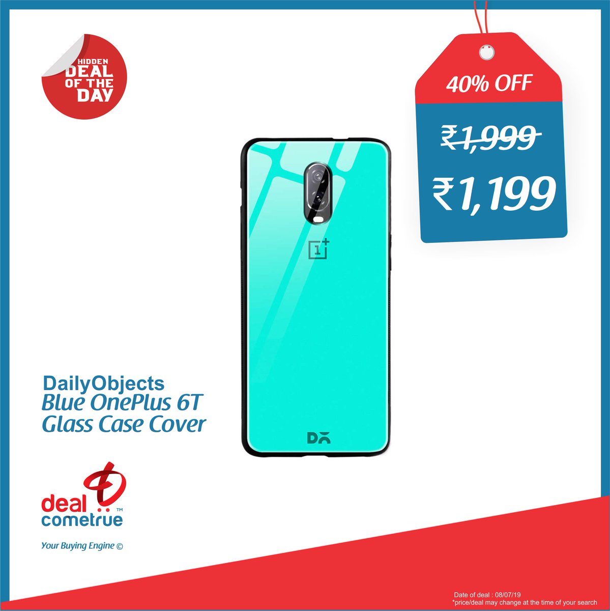 buying_engine's tweet photo. 𝐇𝐢𝐝𝐝𝐞𝐧 𝐃𝐞𝐚𝐥 𝐎𝐟 𝐓𝐡𝐞 𝐃𝐚𝐲

Buy Blue OnePlus 6T Glass Case Cover

Buy Now @ https://t.co/xIOfj7SnGM

#HiddenDealOfTheDay #HiddenDeal #OnePlus6T #GlassCaseCover #DailyObjects #DealComeTrue #OnlineShoppingApp #DCT #BestDeals #Deals #Offers #YourBuyingEngine https://t.co/xOiatrL4xb