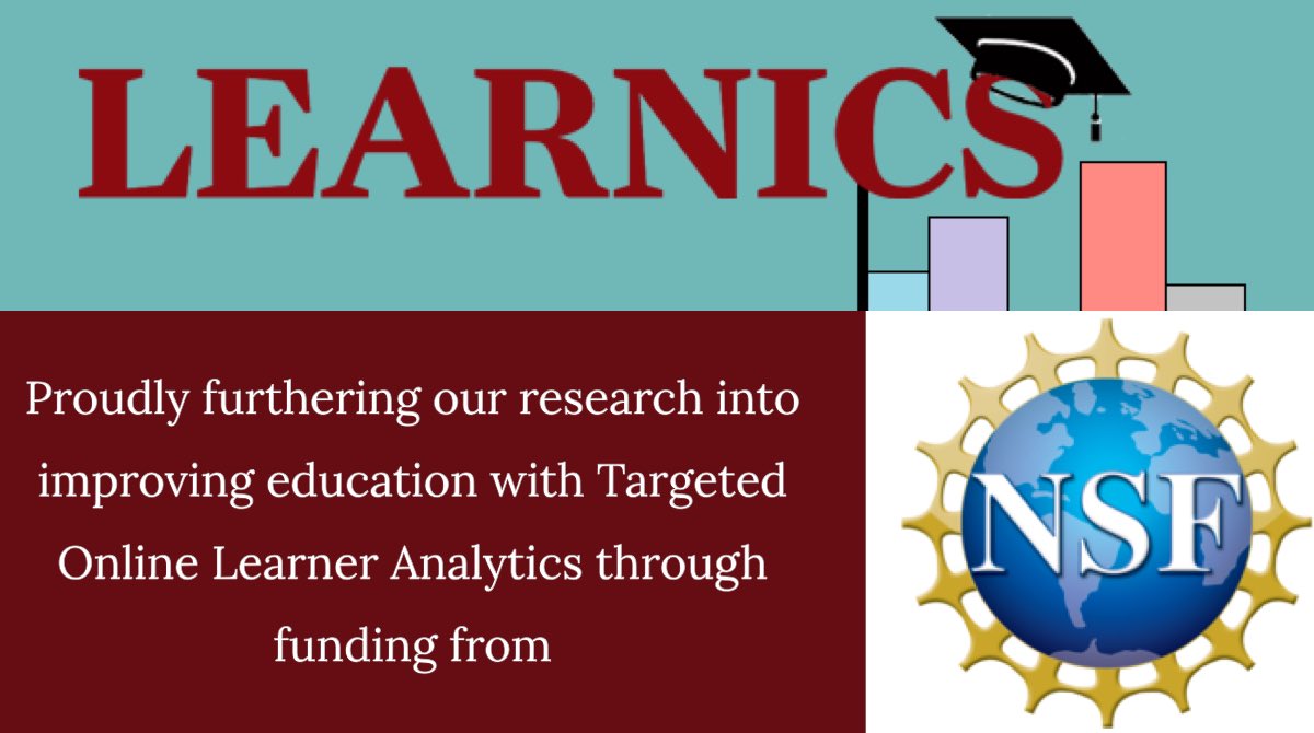 Learnics_'s tweet image. 🎉 BIG NEWS 🎉 The Learnics team has been awarded a NSF grant which will allow us to further our #LearnerAnalytics research, innovations of online learning, and add new features to the #ThinkingApp- updates will be announced later today! #startup #NSFfunded @CottrellGreg
