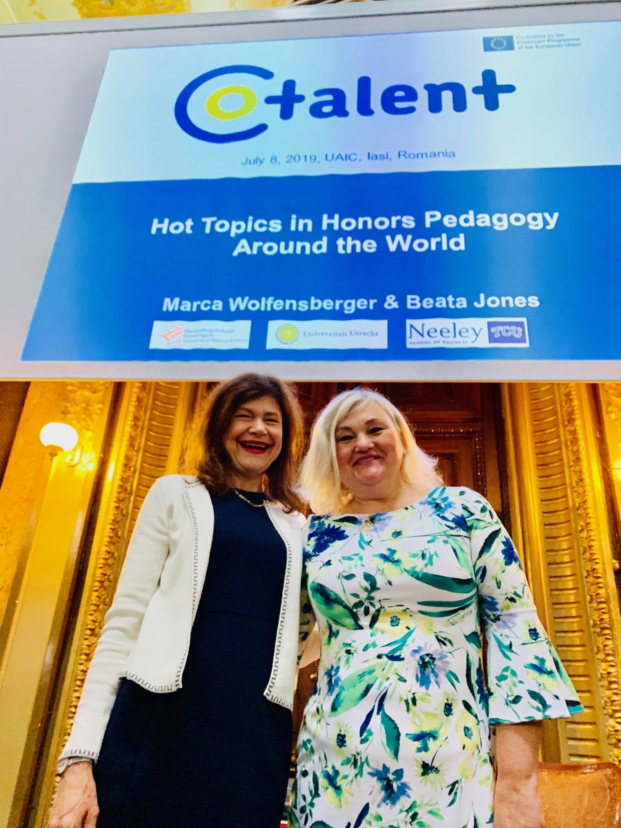 EUHonorsCouncil's tweet image. Working on tools to help teachers inspire talented students at #CoTalent workshop hosted by UAIC University of Iasi, Romania. @MWolfensberger and @beatajones delivering opening talk together