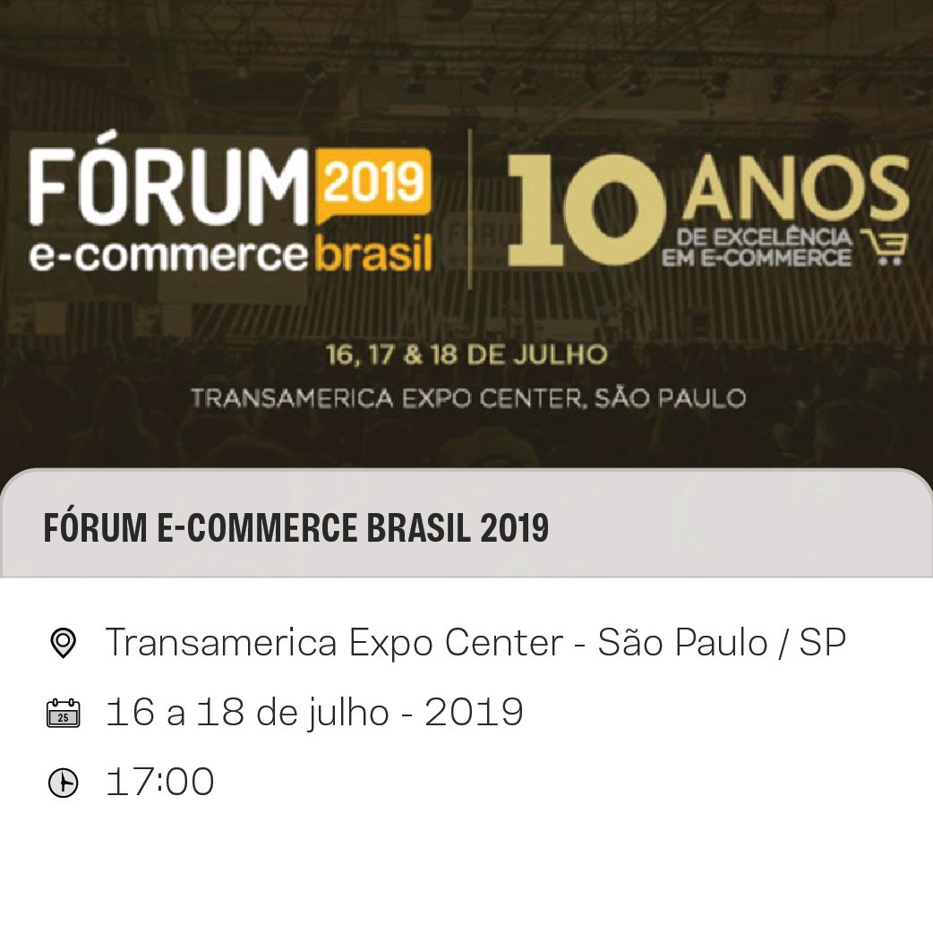 letsevents0's tweet image. O Fórum E-Commerce Brasil te convida para a edição especial de 10 anos do maior evento de E-Commerce da América Latina! Serão vários palestrantes e conteúdos exclusivos! 😍 Acesse lets.li/Fórum-E-commer… e garanta já a sua participação.
#letsEvents #ecommerce #ecommercebrasil