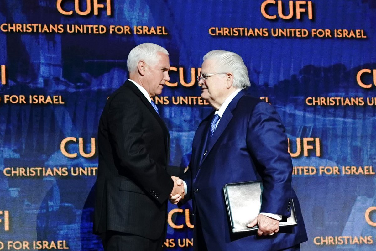 Honored to join <a href="/CUFI/">Christians United for Israel</a> today for their Washington Summit. We stand with Israel because her cause is our cause, her values are our values, and her fight is our fight. We stand with Israel because we believe in right over wrong, in good over evil, in liberty over tyranny!