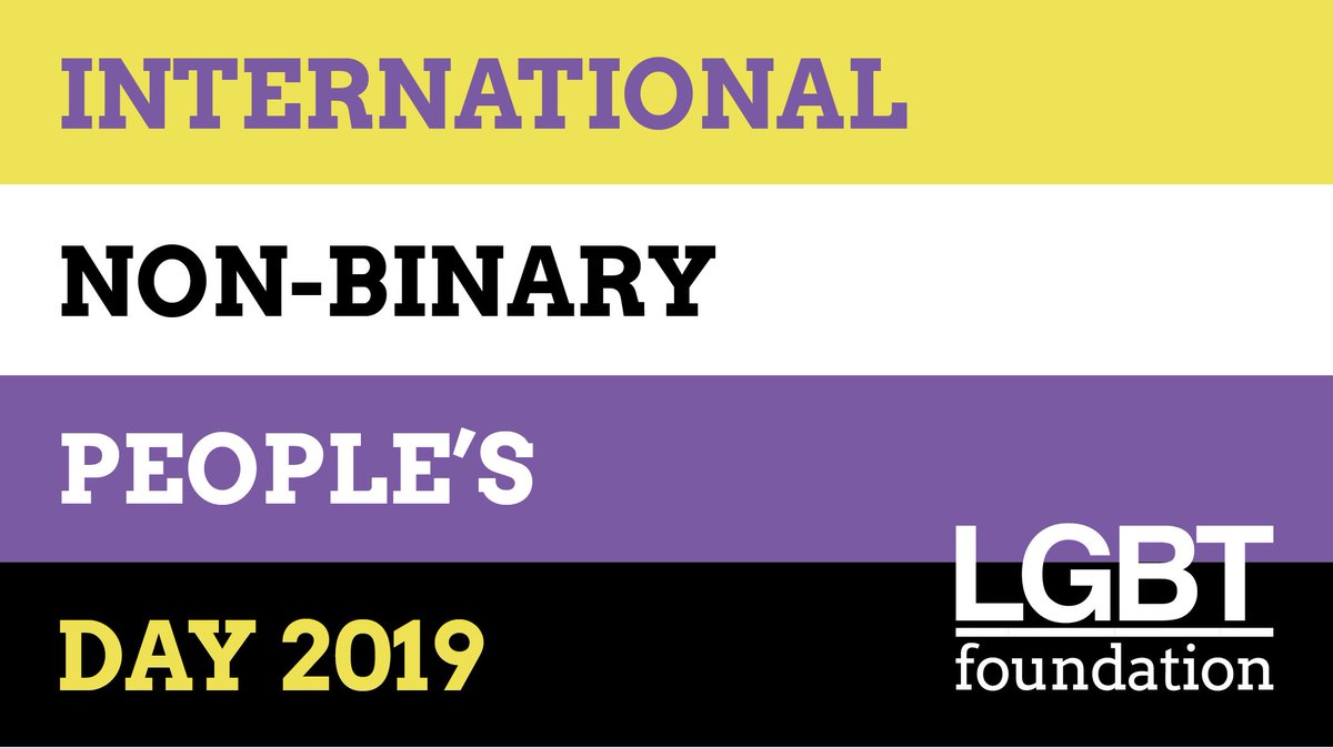 Happy International Non-Binary People's Day!

BE PROUD, BE VISIBLE, WE LOVE YOU

#NonBinary #NonBinaryPeoplesDay #InternationalNonBinaryDay