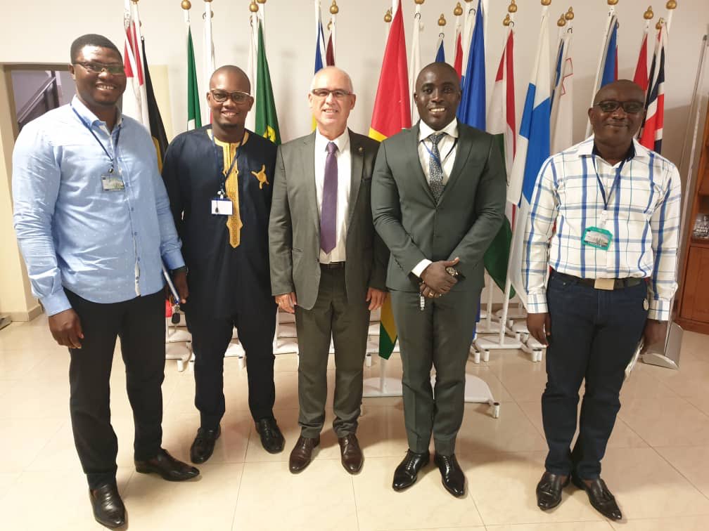 TogoUpf's tweet photo. #Togo Visite de courtoisie du bureau élu de l’Union Internationale de la Presse Francophone Section Togo #UPF  à la délégation de l’UE . Accueil  très chaleureux, échanges cordiaux. https://t.co/Z8jQTAH7b5