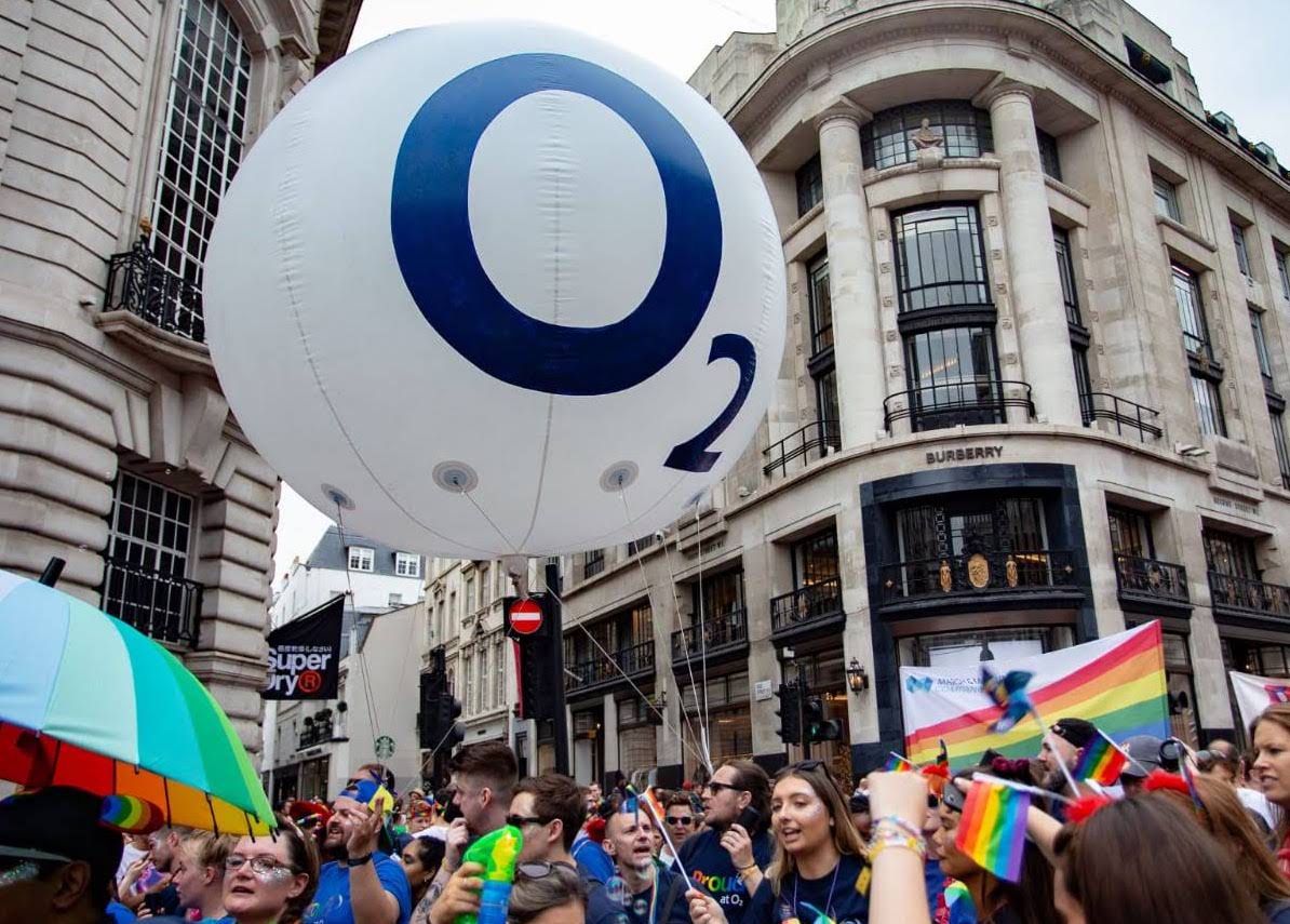 O2's tweet image. We sang, we danced, we were Proud. 

On Saturday, 75 of us were at Pride in London to celebrate love, diversity and #PrideJubilee – the 50th anniversary of the Stonewall riots.

It was the perfect way to kick off #Pride2019. 

Next up Glasgow on 20 July #ProudAtO2.