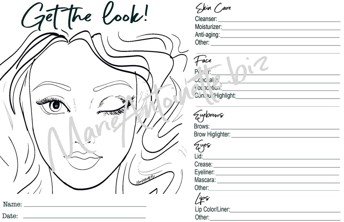 TheFaceFairyM's tweet photo. Excited to share this item from my #etsy shop: Makeup Consultation Form https://t.co/8WLjrw62Wg https://t.co/CGH3Q3z0ak
