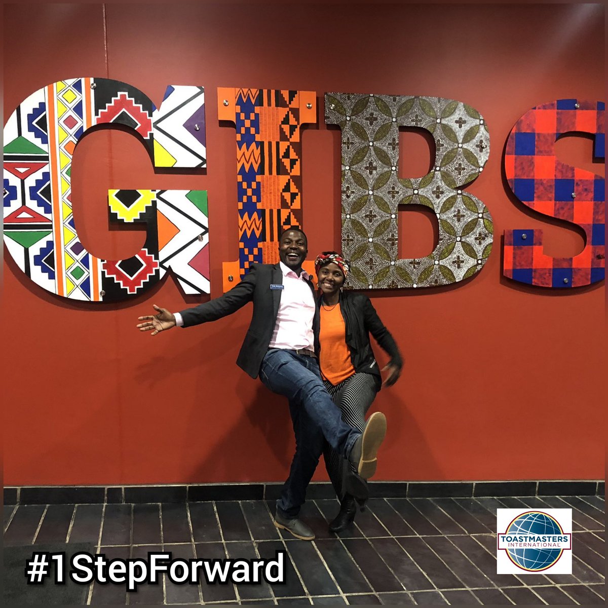 GATI_Club's tweet image. .Our #Toastmasters Division L Director Kage Kgobero and Area L2 Director Rindai Gumbe taking that essential #leadership #1StepForward @GIBS_SA