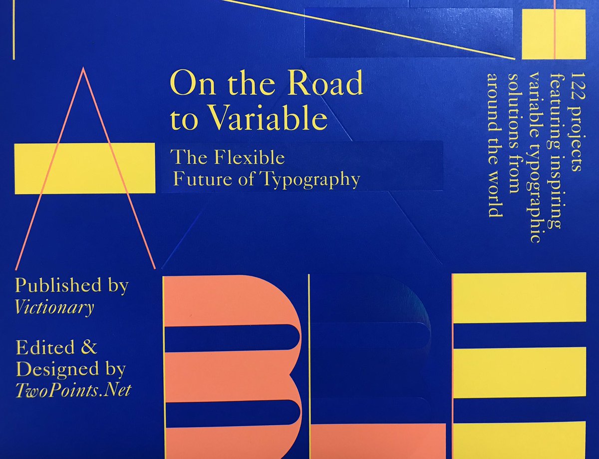 TextosTipos's tweet image. Excelente projeto gráfico e referências visuais. Talvez o primeiro livro sobre fontes variáveis publicado.