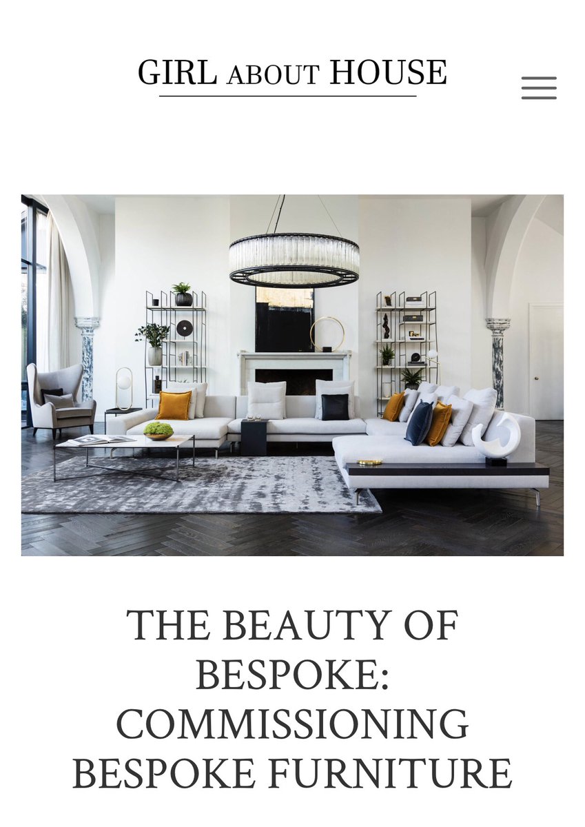Have you ever commissioned anything bespoke? Some original artwork? An upholstered piece?

lnkd.in/gXFFVWJ

In my latest blog article in collaboration with <a href="/thesofaandchair/">The Sofa & Chair Company</a>, I discuss why bespoke furniture is having a revival. #thesofaandchair #bespokefurniture #sponsored
