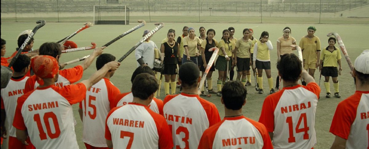 - Chak De! India (2007)“After failing to score the winning goal, Kabir Khan Captain of the Men's Hockey Team is blamed for the team's loss and fired. Years later he is given a chance to salvage his reputation when he is offered the position as coach of the Women's Hockey Team.”