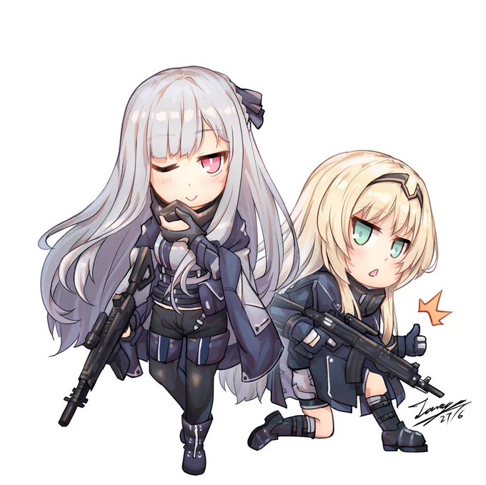 AK12+AN94 #AK-12 #AN-94 #SD #ドールズフロントライン #ドルフロ #少女前线 #少女前線 #Girls'Frontline https://t.co/k5aBoyjZtk 