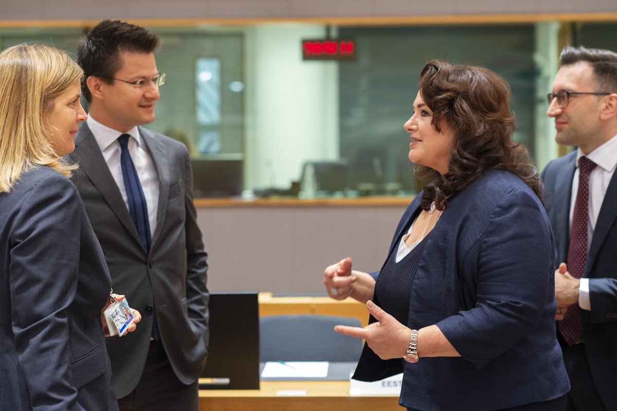 MaltainEU's tweet photo. #EPSCO @EUCouncil meeting today on #EconomyOfWellbeing & #cleanplanetforall w/ #Malta Min. @helenadalli - "@MaltaGov committed to policies to help citizens reach full potential without #gender #race #disability". @EU2019FI https://t.co/jiCenenm9g