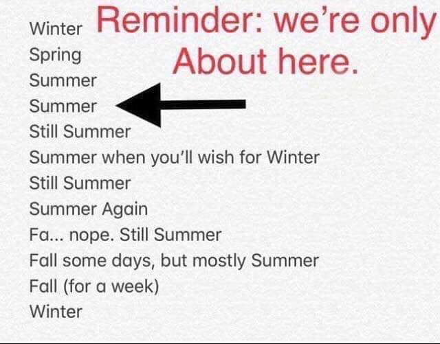 cnugent822's tweet photo. #Summer #ItsHot #ItsNotTheHeat #ItsTheHumidity #Florida #FloridaSummer
80° and 87% humidity and it's not even 9am. 🤦🤦🤦 https://t.co/cAvW2czSW3