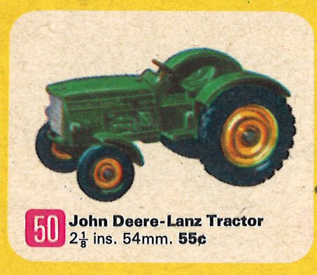 ClassicMatchbox's tweet photo. #ClassicMatchbox time...1967 #50 John Deere-Lanz Tractor https://t.co/1uLpyKAblg