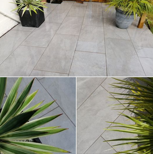 AzpectsLtd's tweet photo. A few more shots from this recent porcelain patio installation in Stockton-on-Tees featuring @GlobalPaving Stone slabs adhered to the base with #EASYPrime and jointed with #EASYGrout
Thanks to Johnyboy and Luke from #LandscapingSurvival for all their hard work on this job 👍 https://t.co/AqW3ku4Wh5