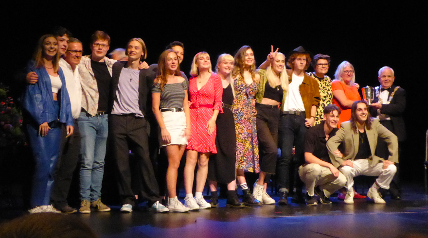 WokingCollege's tweet photo. A massive well done to the Woking College Theatre Company who have won the British Theatre Festival! Over 500 theatre companies from England, Ireland, Scotland and Wales competed in the final. We are so proud of our National Champions! 🏆 https://t.co/qpWLFol1S3