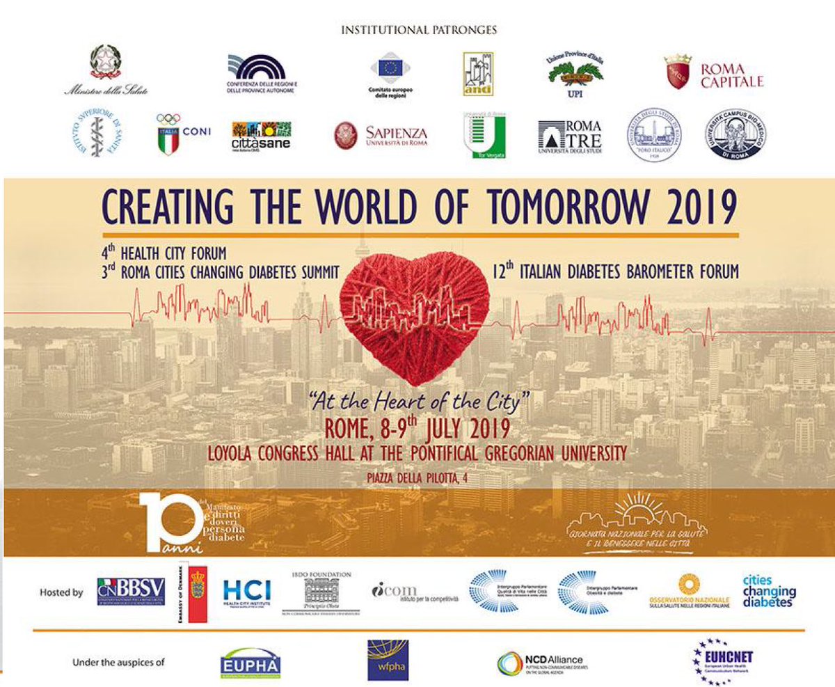 Stefano Capolongo (@stefanocapolon4) on Twitter photo Creating the world of Tomorrow 2019. Anche <a href="/WRicciardi/">Walter Ricciardi</a> <a href="/s_brusaferro/">Silvio Brusaferro</a> <a href="/StefanoCapolon4/">Stefano Capolongo</a> <a href="/MaddaBuffoli/">Maddalena Buffoli</a> e <a href="/signorellicarlo/">Carlo Signorelli</a> al 4°Health City Forum. Si parlerà di Urban Health, della nuova figura dell’Health City Manager e della cura delle malattie croniche tra cui il diabete. Creating the world of Tomorrow 2019. Anche <a href="/WRicciardi/">Walter Ricciardi</a> <a href="/s_brusaferro/">Silvio Brusaferro</a> <a href="/StefanoCapolon4/">Stefano Capolongo</a> <a href="/MaddaBuffoli/">Maddalena Buffoli</a> e <a href="/signorellicarlo/">Carlo Signorelli</a> al 4°Health City Forum. Si parlerà di Urban Health, della nuova figura dell’Health City Manager e della cura delle malattie croniche tra cui il diabete.