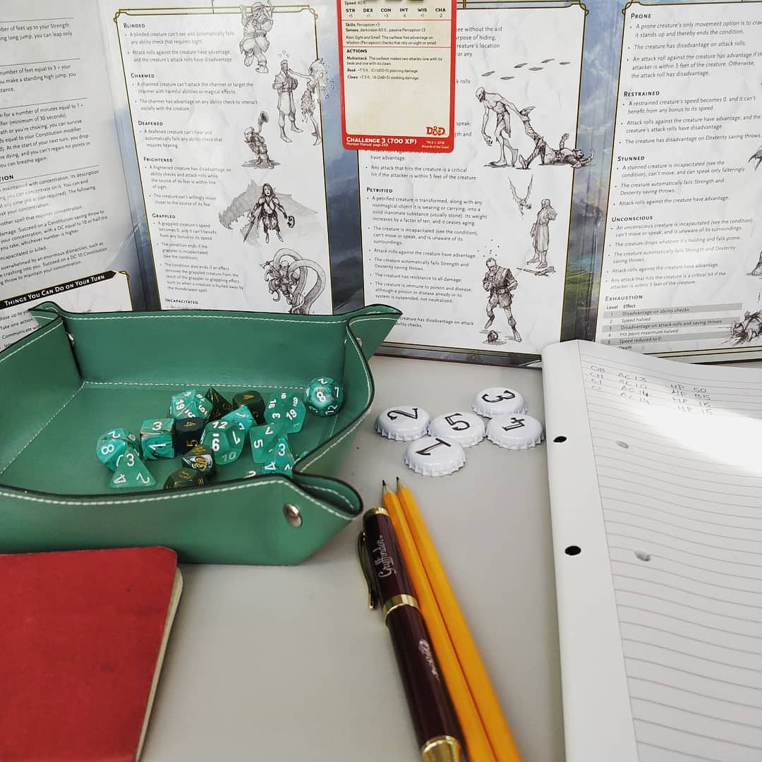 Repost from our Dungeon Master <a href="/plus3shortsword/">PlusThreeShortSword</a> Another night of intro to #dungeonsanddragons at @ProceedClockwise ! You can book a slot in an upcoming game on their website, sessions run every Thursday at 7pm