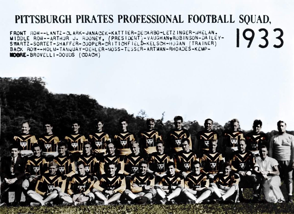 steelernation's tweet image. On this date in 1933 the Pittsburgh Pirates, which later were renamed the #Steelers  were founded. God Bless Art Rooney.