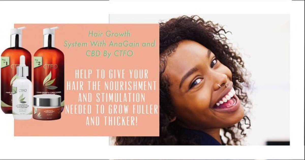 CTFO, Inc. on Instagram: “We love seeing the results of our CTFO Hair Growth System with AnnaGain and CBD!  Be sure to find a CTFO associate to order your CTFO CBD…”

Shop at buff.ly/2IUElWx