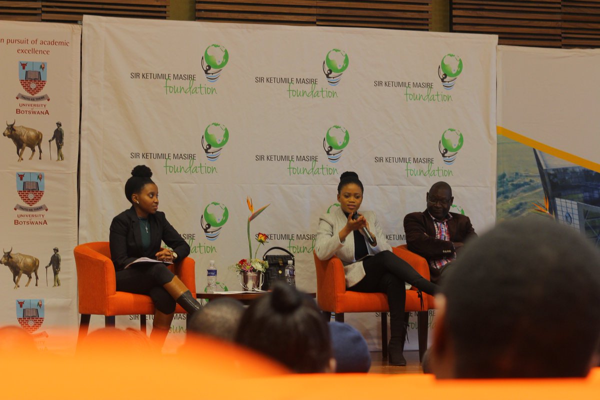 The Honourable Minister of Investment, Trade and Industry Bogolo J. Kenewendo presented a lecture titled “Living the Legacy: Lessons for the Future.” at the 7th Annual Sir Ketumile Masire Foundation Lecture hosted by the SKMF in partnership with <a href="/BDCLimited/">Botswana Dev Corp</a> and <a href="/UBBotswana/">University of Botswana Official</a>