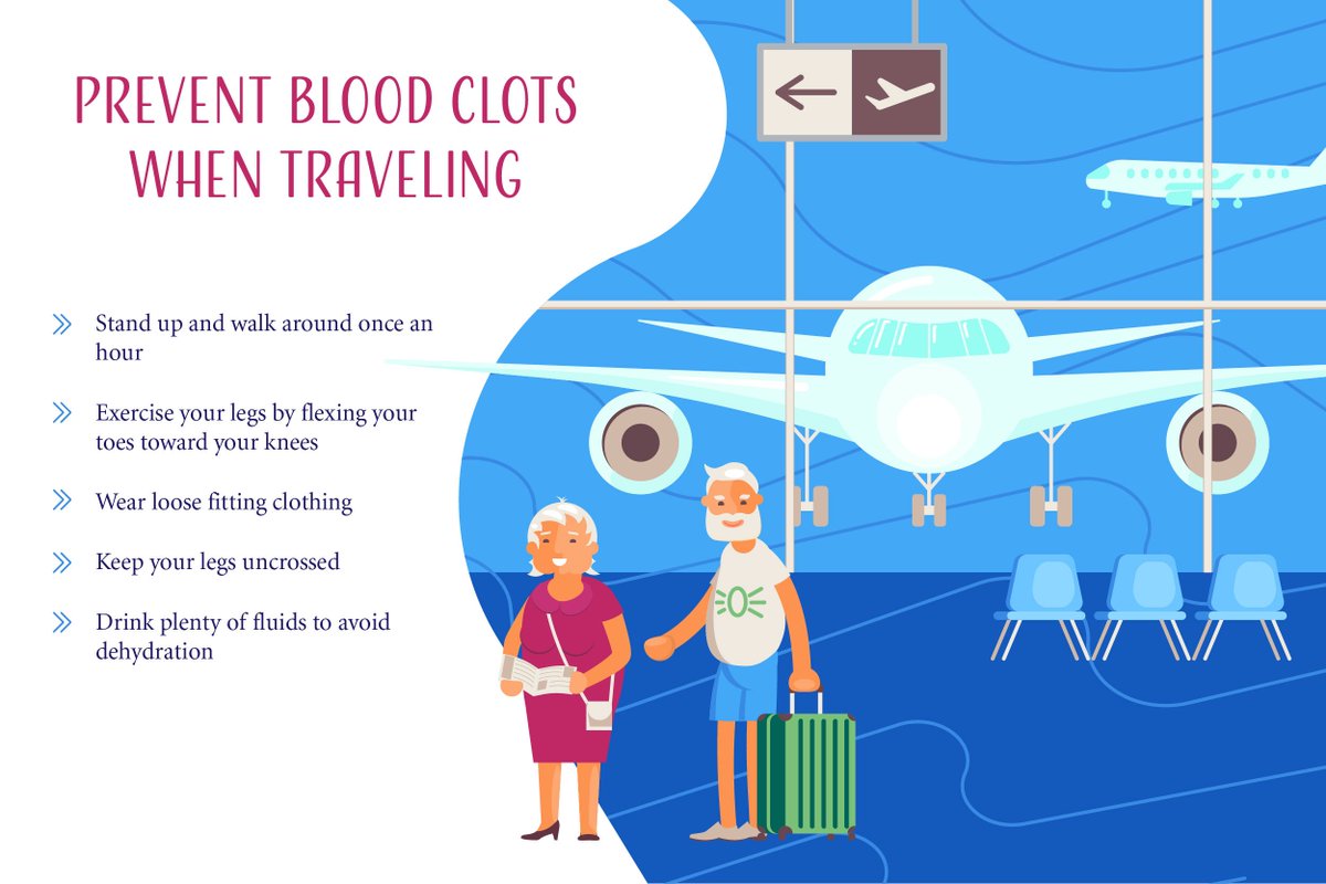capefearvalley's tweet image. Traveling this summer? Reduce your risk of blood clots by standing and walking around once an hour, exercise your legs by flexing your toes toward your knees, wear loose fitting clothing, and keep your legs uncrossed. Drink plenty of fluids to avoid dehydration. #travelsafety