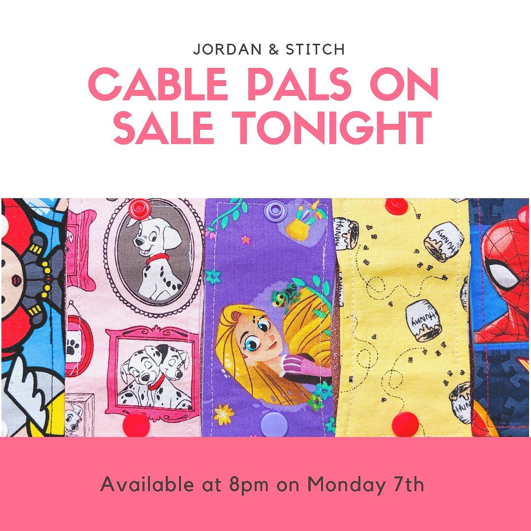 JordanStitch1's tweet photo. Tonight at 8pm (UK time) the first 13 styles of Cable Pals will be available on my website!! Don't miss out! 💙 #JordanandStitch https://t.co/5nzWB6pCtu