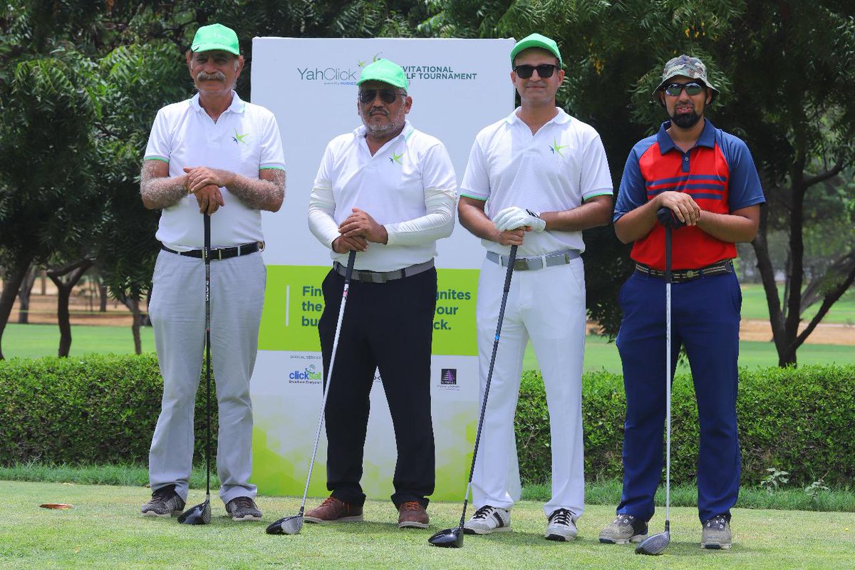 yahclick's tweet photo. On Sunday July 7th  we hosted our inaugural Invitational Golf Tournament in Pakistan.  Great turnout and action, thanks to all participants! Check out some of the highlights here. 
#YahClickGolfTournament #YahClickConnects
Read more: https://t.co/X1bK1PfdYi https://t.co/ZaglhjMmlM