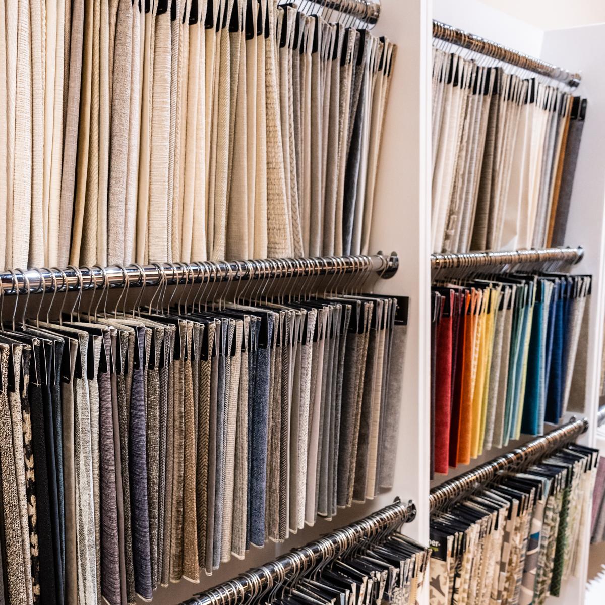 Lots of choices. One of our interior designers can help you pick just the right fabric and color to make your upholstery furniture fit perfectly in your home. #dancomodern