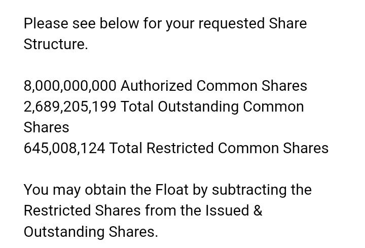 NyxioTech's tweet photo. Good morning. For those asking for the current share count, here are the latest numbers from the Transfer Agent, including the float. This information is also publicly available.

Thank you, more to come. $NYXO https://t.co/y9dgMCiWzI