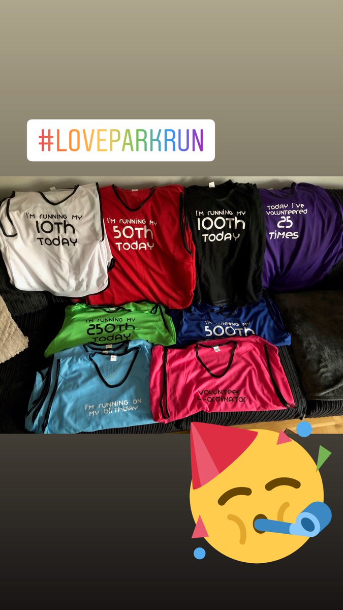 banburyparkrun's tweet photo. Oooh we’ve had a delivery. Look at all these lovely new bibs! If it’s your milestone or birthday be sure to let the RD know before the briefing and you can wear one with a big smile! Be sure to high5 and congratulate anyone you see wearing one! #Milestones #loveparkrun https://t.co/jZUNuesr2P