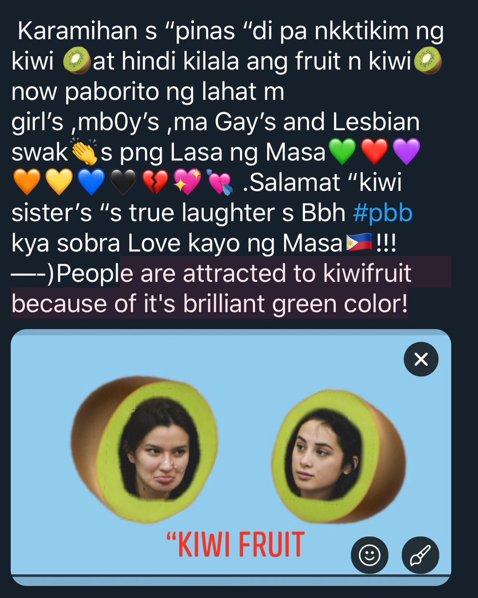 JenrhiJ's tweet photo. #FrankianaTwogetherAgain #DianaMackerForDarna #FrankianaBetterTogether 
#kiwisisters #PBBOtso #pbbbatch4 https://t.co/FvZ7mqUzdL