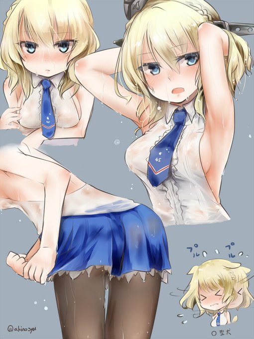 コロラドの濡れ透け、略してコロ・・・
中破絵が透けてるしどうみても着けてない!

#艦これ 