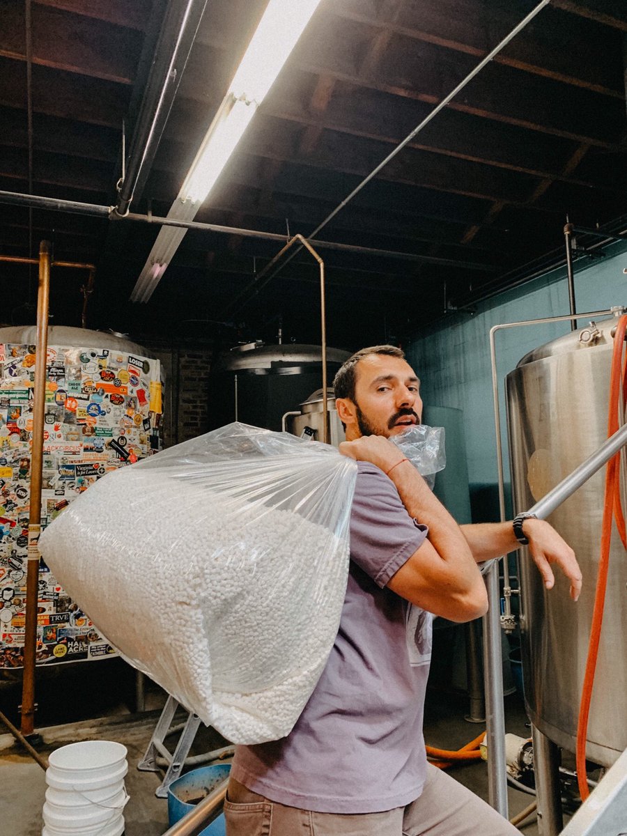 Hey 👋 ⠀ ⠀ Matt and Brent brewed some collaborations at @HalfAcreBeer in Chicago! Up Up DIPA + Down Down Imperial Stout. Lots of marshmallows. ☁️☁️☁️☁️☁️☁️☁️☁️☁️☁️☁️☁️☁️☁️☁️☁️☁️