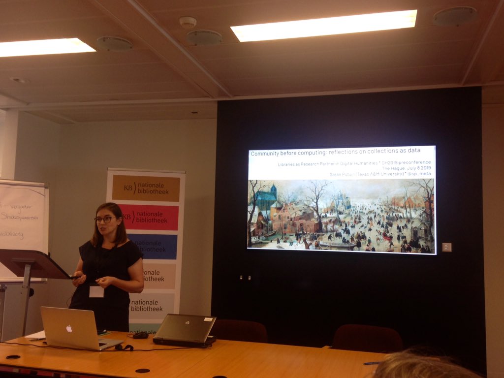 schambers3's tweet photo. Now hearing from @sp_meta about https://t.co/tt8iJ17jcN #LibDH2019 https://t.co/9OqXjUpld6