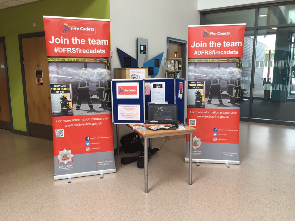 Youth Officer Gary Williams has been at Shirebrook Academy <a href="/shireacademy/">Shirebrook Academy</a> promoting Shirebrook Fire Cadets which hopes to start in September   <a href="/ShirebrookFire/">Shirebrook Fire Station</a>. Open to young people aged 13-17, you can sign up at derbys-fire.gov.uk/community-work… …  and click on Shirebrook.