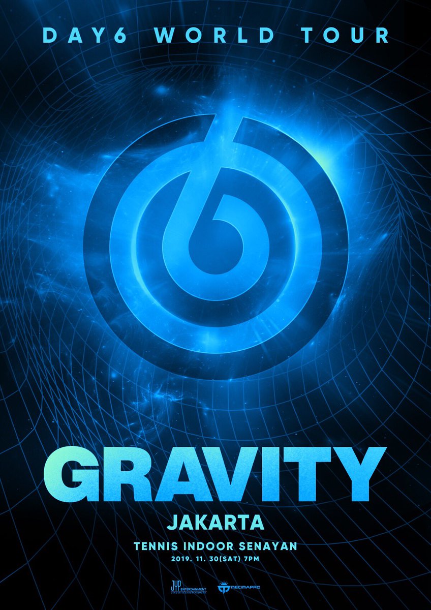 mecimapro's tweet photo. [ANNOUNCEMENT] DAY6 WORLD TOUR 'GRAVITY' IN JAKARTA - Saturday, November 30th 2019 (7PM) at Tennis Indoor Senayan. My Day, ticketing details coming soon! #DAY6GravityInJKT https://t.co/1J1Svgahhi