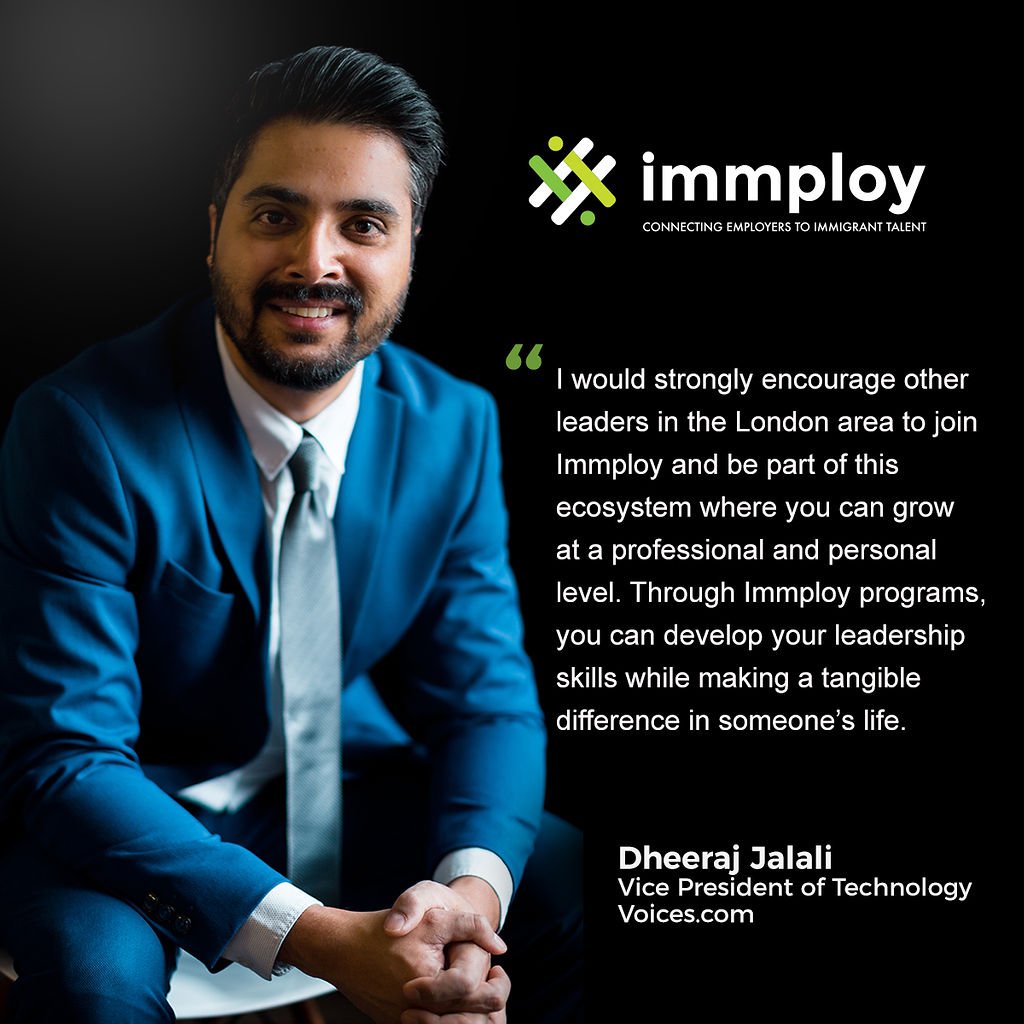 WILLimmploy's tweet photo. Dheeraj Jalali is an #ImmployMentor. You can make a difference in someone's life too. Develop your leadership skills and more in the Immploy Mentorship Program. Learn more> https://t.co/qN68TuzolK #ThankYou #Testimonial https://t.co/YH5os4OXjr