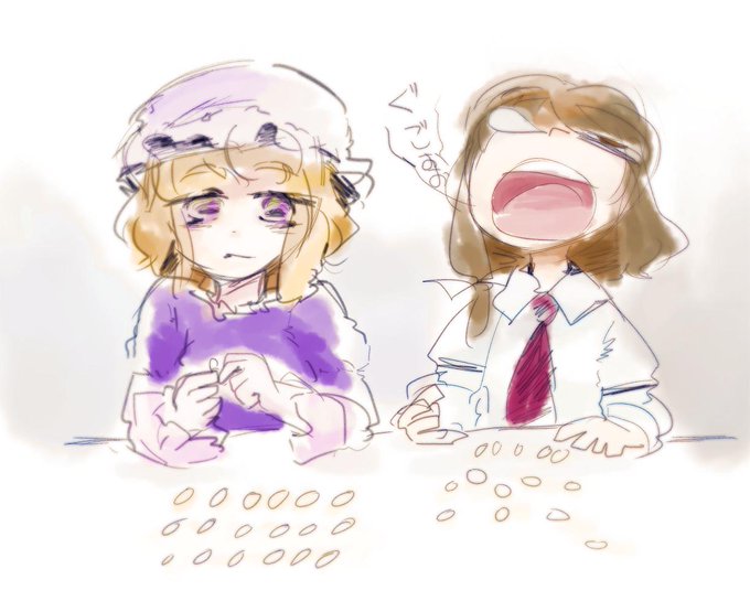 眠気を押して小麦粉をちねる蓮メリ 