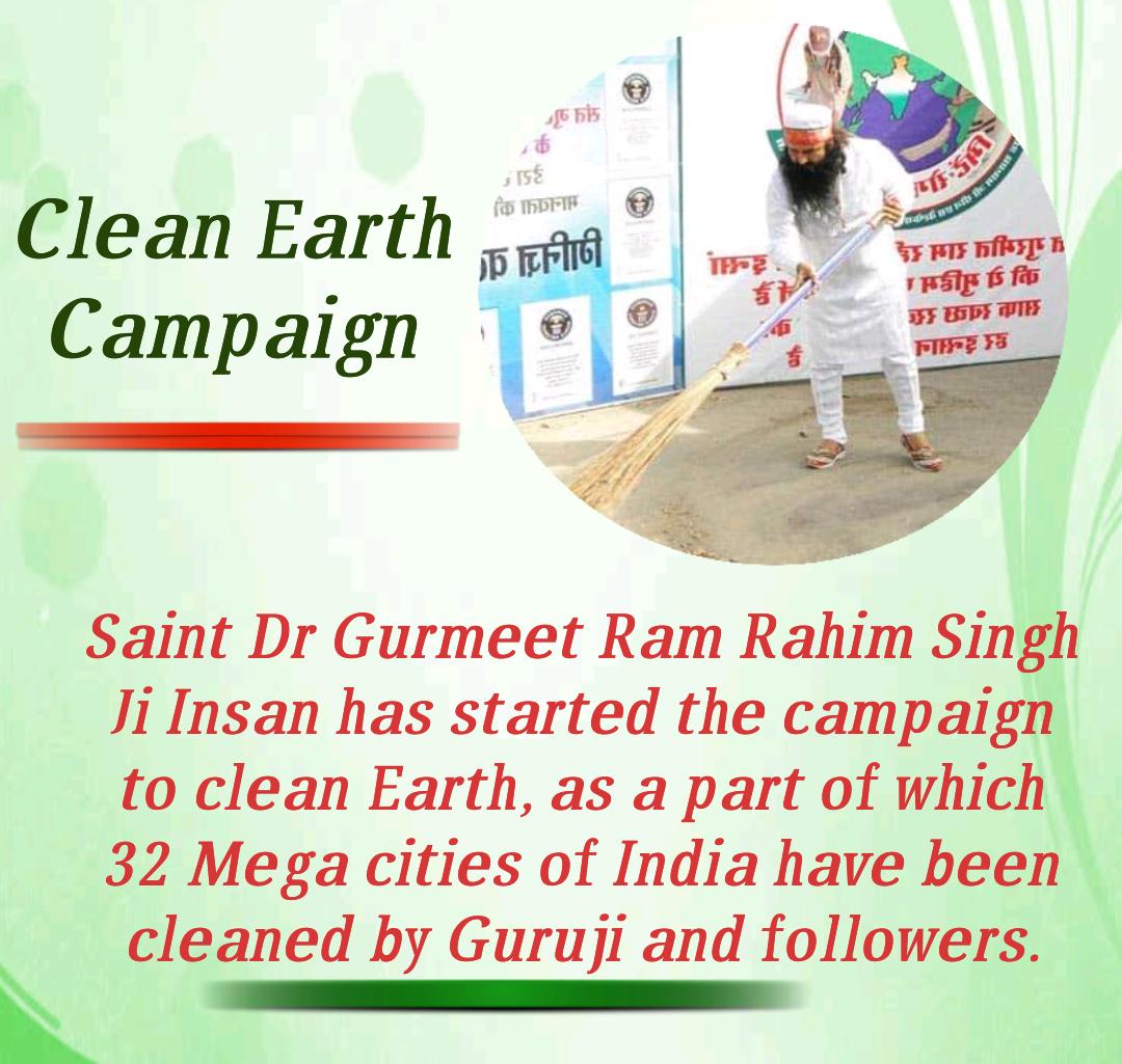 Arshnoor_Setia's tweet photo. #KeepEarthCleanAndGreen @Gurmeetramrahim  ji insan started campaign to clean the earth https://t.co/JODlitCZRr